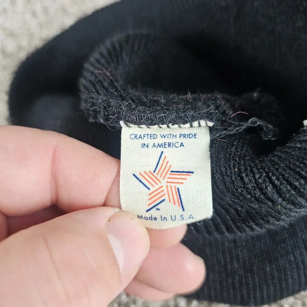 Vintage MTV Punk'd Beanie Hat Knit Cap Youth Size Black Ashton Kutcher Y2K USA